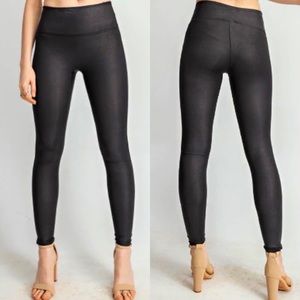 NWT Black Leather Leggings